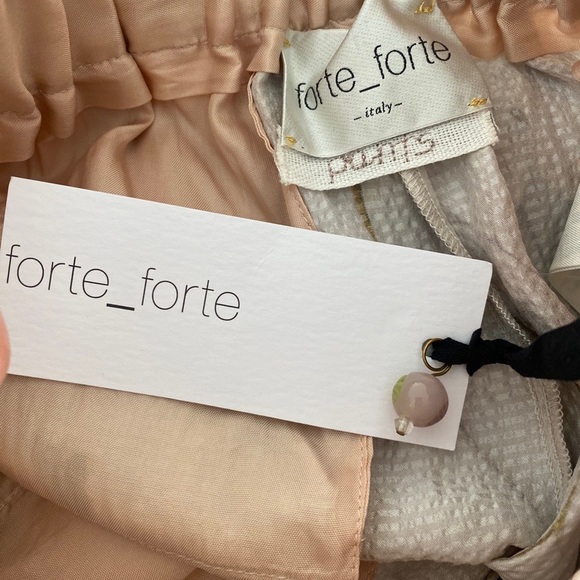 Forte Forte Fiandra Silk Leaf Print Pants NWT - Picture 8 of 10